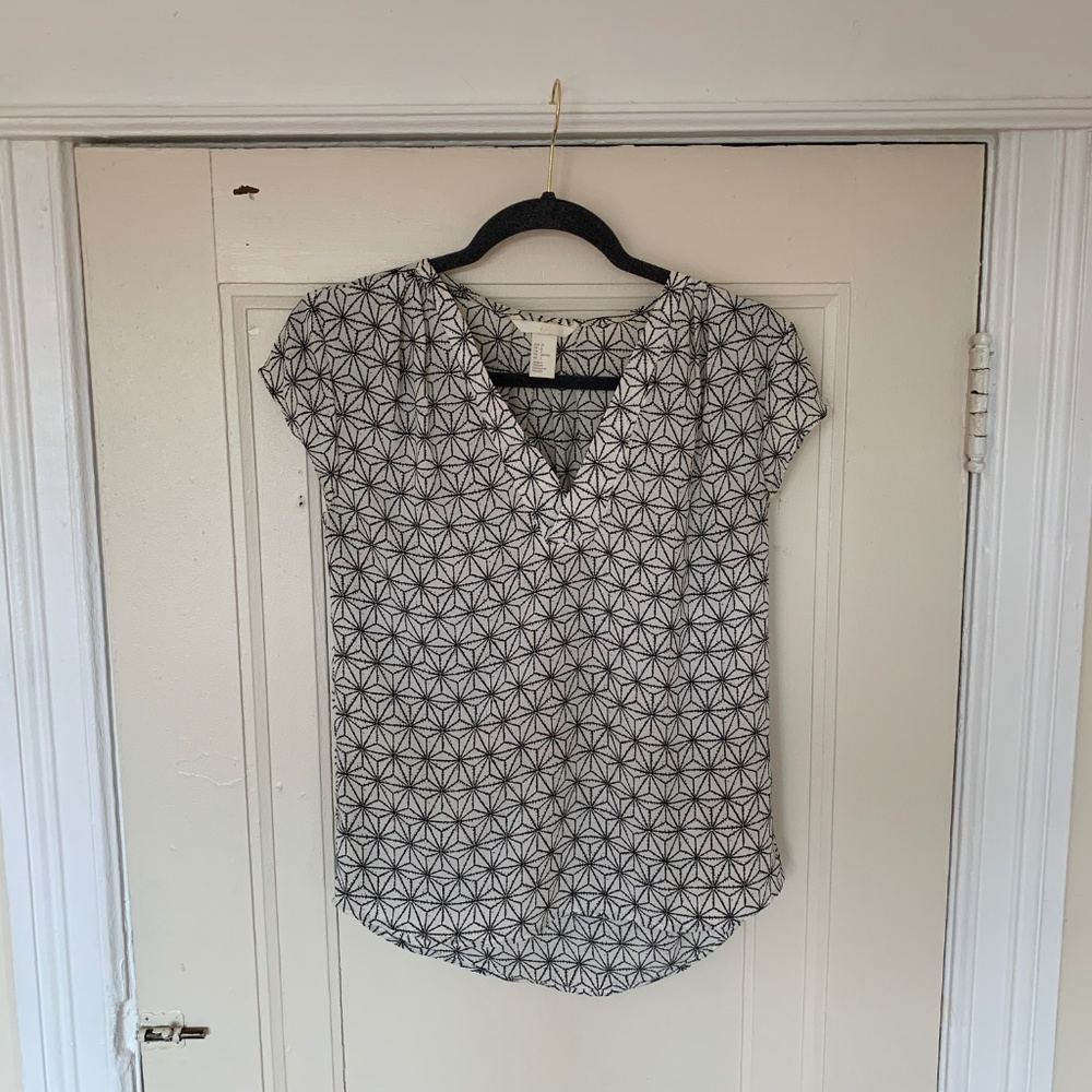 H&M Short Sleeve Blouse